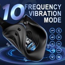 Load image into Gallery viewer, App Wireless Control Cock Ring Adjustable Vibrator Male Penis Trainer