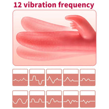 Load image into Gallery viewer, G-spot Clitoral Stimulation 12 Frequency Simulation Tongue Vaginal Massage Vibrator