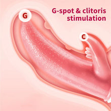 Load image into Gallery viewer, G-spot Clitoral Stimulation 12 Frequency Simulation Tongue Vaginal Massage Vibrator
