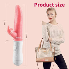 Load image into Gallery viewer, G-spot Clitoral Stimulation 12 Frequency Simulation Tongue Vaginal Massage Vibrator