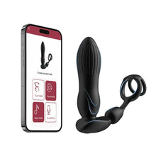 Load image into Gallery viewer, Starship Prostate Massager Vibrating Inflating Expanding Anal Toy with Dual Rings