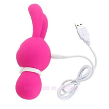 Load image into Gallery viewer, Bunny Vibrator Nipple Clamps Estimulador Clitoris Vibrator