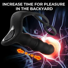 Load image into Gallery viewer, Massager Masturbation 9 Frequency Remote Control Anal Vibrator with Cock Ring