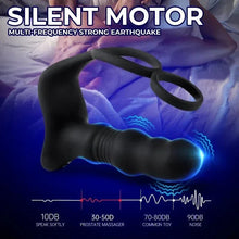 Load image into Gallery viewer, Massager Masturbation 9 Frequency Remote Control Anal Vibrator with Cock Ring
