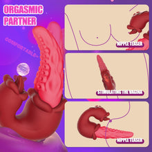 Load image into Gallery viewer, 3 in 1 Rose Muncher Octopus Tentacle Swinging G-spot Vibrator