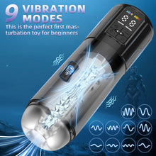 Load image into Gallery viewer, 2 in 1 Waterproof Auto Suction Vibration Male Masturbator