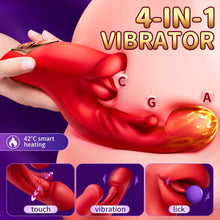 Load image into Gallery viewer, Red Lip Pro Biting Clit Scratching G Spot Vibrator