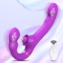 Load image into Gallery viewer, Lesbian 3 in 1 Double Ended Vibrator for Clitoris Vagina Stimulation with Remote Control