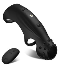 Load image into Gallery viewer, 10 Vibrating Cock Ring G-spot Stimulator With Remote Control