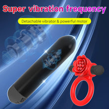 Load image into Gallery viewer, Vibrating Rose Penis Ring Clitoral Stimulation For Couple