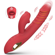 Load image into Gallery viewer, G Spot Vibrators Tongue Clitoral Stimulator Thrusting Dildo