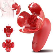 Load image into Gallery viewer, Rose kneader 10 Vibration &amp; Pinching Breast Stimulator with Petal Kneading