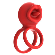 Load image into Gallery viewer, Cock Rings Clitoral Stimulator with Licking Mouth Pleasur with APP control
