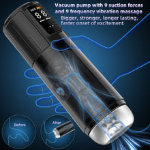 Load image into Gallery viewer, 2 in 1 Waterproof Auto Suction Vibration Male Masturbator