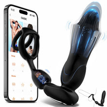 Load image into Gallery viewer, Starship Prostate Massager Vibrating Inflating Expanding Anal Toy with Dual Rings