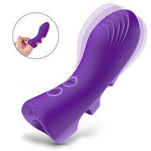Load image into Gallery viewer, Finger Vibrator Clitoral G Spot Massager with 10 vibration For Couple Foreplay