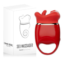 Load image into Gallery viewer, Red Lips Tongue Licking Bite Vibrator Women&#39;s Masturbation