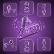 Load image into Gallery viewer, Morgana Silicone Vibrating Penis Rings