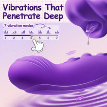 Load image into Gallery viewer, Rose Muncher Clitoris Biting Rolling Ball G Spot Vibrator