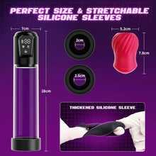 Load image into Gallery viewer, Automatic Suction Vibration Penis Enlargement Pump with Rose Shaped Inner Sleeve