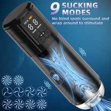 Load image into Gallery viewer, 2 in 1 Waterproof Auto Suction Vibration Male Masturbator