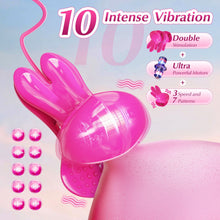 Load image into Gallery viewer, Rabbit Neck-hanging Nipple Clamps Vibrator With APP Control For Couple