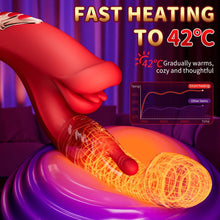 Load image into Gallery viewer, Red Lip Pro Biting Clit Scratching G Spot Vibrator