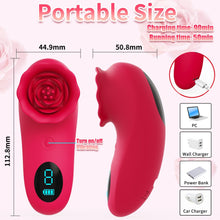 Load image into Gallery viewer, Rose Sex Toy Mini Vibrator for Womens Tapping Vibrating sex toy