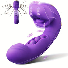 Load image into Gallery viewer, Rose Muncher Clitoris Biting Rolling Ball G Spot Vibrator