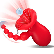 Load image into Gallery viewer, Big Mouth Clitoris Suction Anal Bead Vibrator with 10 Tongue Licking Modes