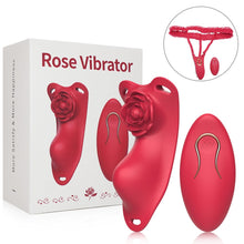 Load image into Gallery viewer, Rose Wearalbe Clitoral Massage Vibrator with Panty &amp; Remote Control