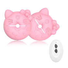 Load image into Gallery viewer, Kitty Cat Nipple Clamp Vibrators Breast Massager with Remote Control