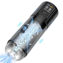 Load image into Gallery viewer, 2 in 1 Waterproof Auto Suction Vibration Male Masturbator