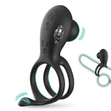 Load image into Gallery viewer, Morgana Silicone Vibrating Penis Rings