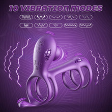 Load image into Gallery viewer, Morgana Silicone Vibrating Penis Rings