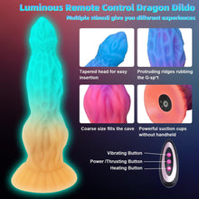 Load image into Gallery viewer, 10.6In Luminous Dragon Monster Dildo Vibrator Remote Control With 10 Thrusting &amp; Vibration