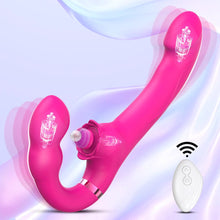 Load image into Gallery viewer, Lesbian 3 in 1 Double Ended Vibrator for Clitoris Vagina Stimulation with Remote Control