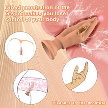Load image into Gallery viewer, Finger Shaped Vibrating Anal Plug Fantasy Dildo Plug