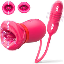Load image into Gallery viewer, Big Mouth 5 In 1 Mouth Suction Clitoris Thrusting G-spot Vibrator