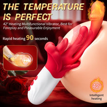 Load image into Gallery viewer, 4 In 1 Rose Tongue Swing Vibrating G-Spot Clitoral Stimulation Dildo Machine