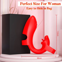 Load image into Gallery viewer, Finger Vibrator Rose Tongue Licking Clitoris G Spot Vibrator