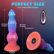 Load image into Gallery viewer, 10.6In Luminous Dragon Monster Dildo Vibrator Remote Control With 10 Thrusting &amp; Vibration