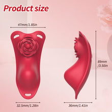 Load image into Gallery viewer, Rose Wearalbe Clitoral Massage Vibrator with Panty &amp; Remote Control