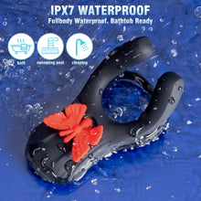 Load image into Gallery viewer, 3 in 1 Butterfly Cock Ring 3 Motors 10 Modes Erection Enhancing Vibration Penis Vibrator