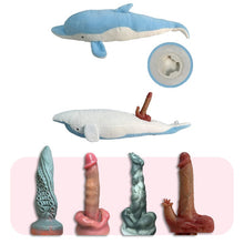 Load image into Gallery viewer, Plush Dildo Machine Thrusting Licking Dildo Machine Sex Toy With Remote Control
