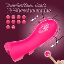 Load image into Gallery viewer, Finger Vibrator Clitoral G Spot Massager with 10 vibration For Couple Foreplay