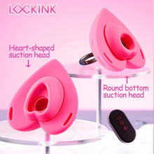 Load image into Gallery viewer, Lockink Pink Love-shaped Wearable Clitoral Suction Vibrator With Remote Control