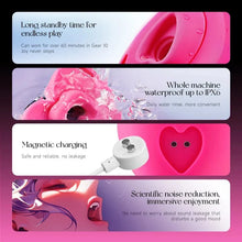 Load image into Gallery viewer, Lockink Pink Love-shaped Wearable Clitoral Suction Vibrator With Remote Control
