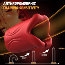 Load image into Gallery viewer, Penis Vibrator 2 in 1 APP Controlled Male Masturbator 9 Modes Lips Wrapping Waterproof