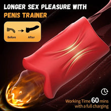 Load image into Gallery viewer, Penis Vibrator 2 in 1 APP Controlled Male Masturbator 9 Modes Lips Wrapping Waterproof